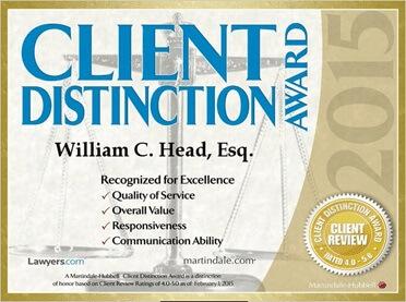 Bubba Head Client Distinction Award