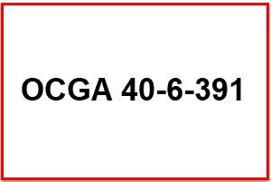 GA DUI Laws OCGA 40-6-391