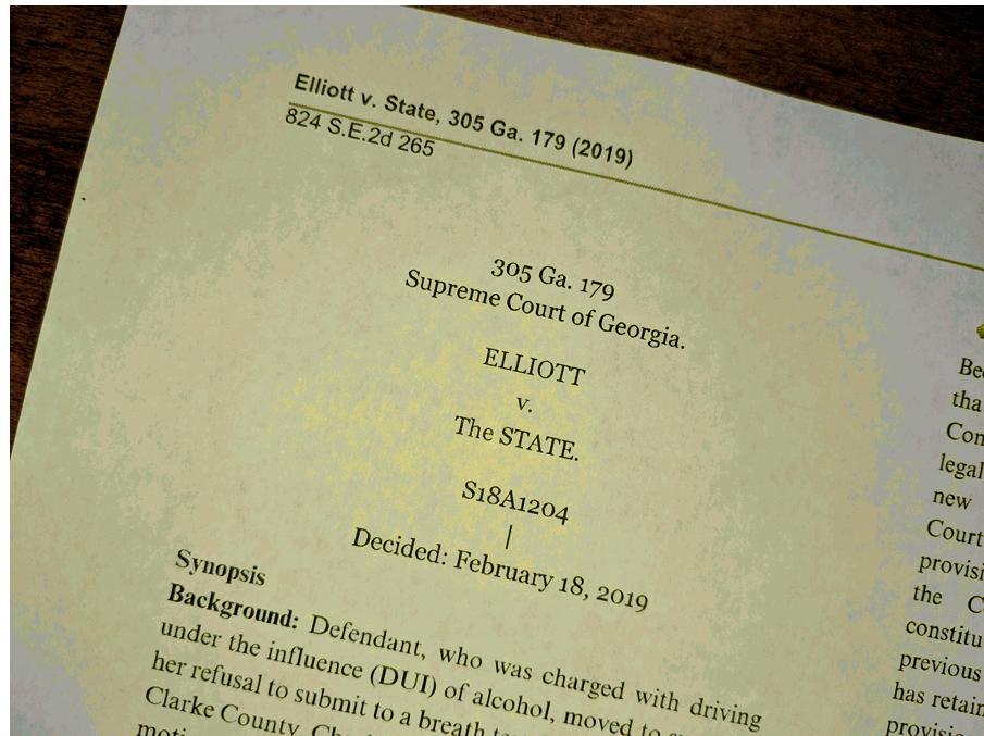 Elliott vs State document Description automatically generated