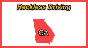 A picture with the state outline of Georgia and text: Reckless Driving GA", which is the most common reduction for a DUI charge in Georgia. 