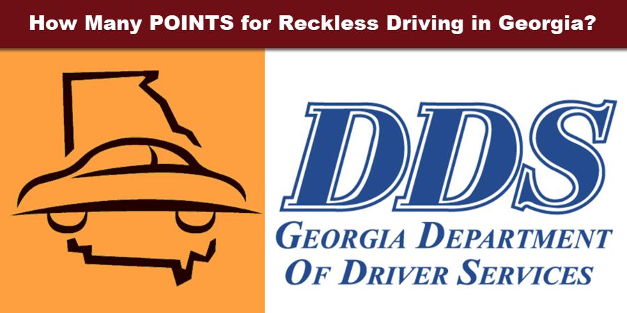 Points for Reckless Driving GA