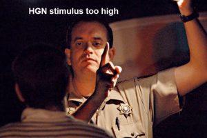 Horizontal Gaze Nystagmus Test Error