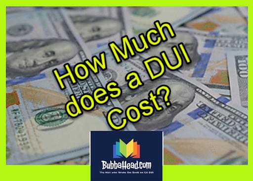Text "How Much does a DUI Cost?" with a $100 in the background, emphasizing the true cost of top DUI lawyer representation in Georgia
 