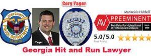 Cory Yager, Georgia hit-and-run lawyer and former police officer, with AV Preeminent rating for professional excellence