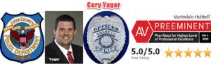 Georgia speeding ticket attorney Cory Yager was named AV Preeminent in 2020