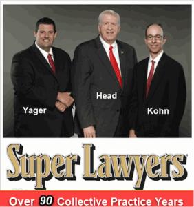 Atlanta DUI Lawyers Cory Yager, Bubba Head, and Larry Kohn were named Georgia SuperLawyers and have over 90 years of collective DUI defense practice