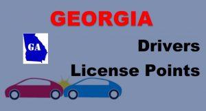 Georgia Drivers License Points, emphasizing the importance of keeping no points on your driver's license