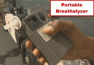 Portable roadside breathalyzer device used by police in Georgia DUI Stops