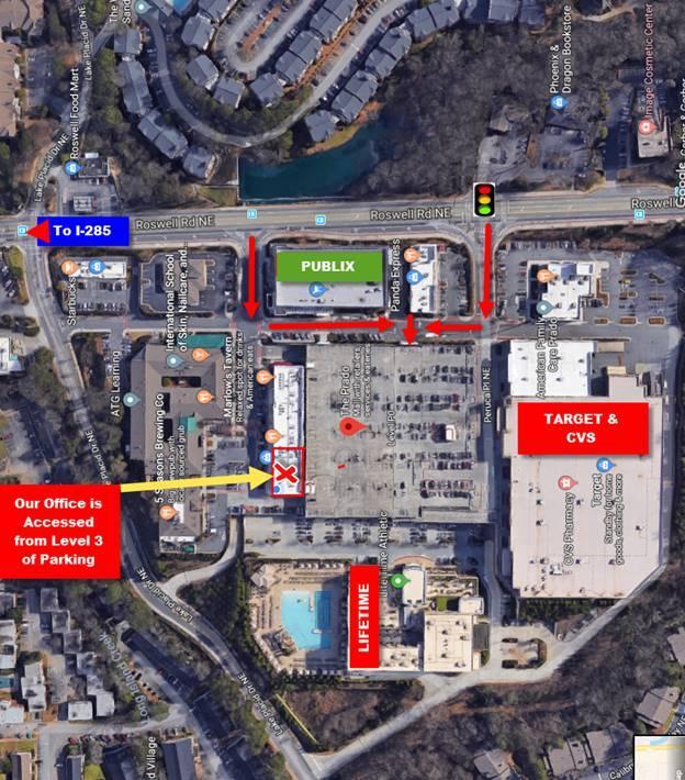 Aerial View of Our Sandy Springs Office