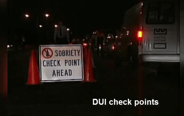 DUI Sobriety Check Points