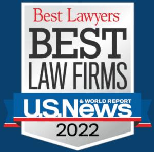 2022 Best Law Firms badge awaarded by U.S. News and World Report for DUI defense excellence in Georgia